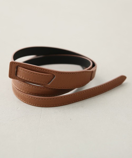 osharewalker（オシャレウォーカー）の「『ノンバックルファッションベルト』（ベルト・レディース・ブラック/キャメル/アイボリー・FREE）」の19枚目の写真