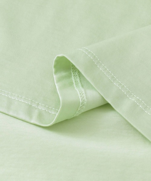 KBF+(ケービーエフプラス)の「KBF+ シャイニーノースリーブ(Tシャツ/カットソー・レディース・オフホワイト/グリーン系その他/チャコールグレー・ONE)」の20枚目の写真