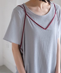 Kastane | 配色パイピングキャミワンピース(ワンピース)