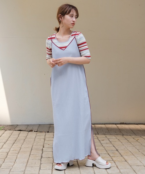 Kastane（カスタネ）の「配色パイピングキャミワンピース（ワンピース・レディース・サックスブルー/ミント/ホワイト系その他・FREE）」の19枚目の写真