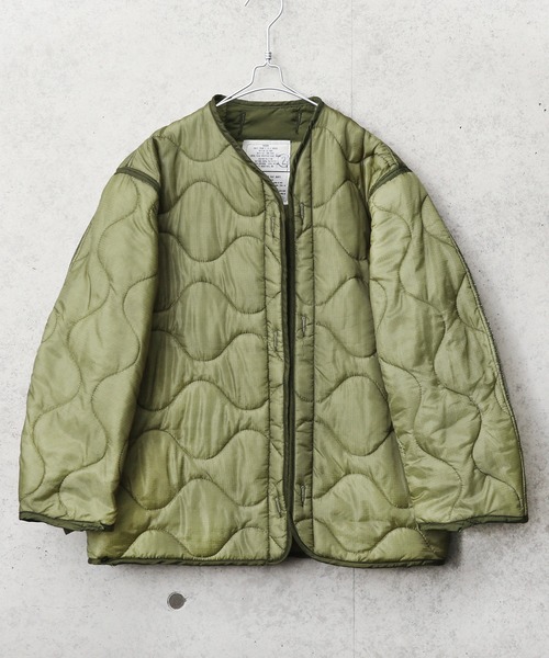 MILITARY(ミリタリー)の「実物 新品 米軍M-65フィールドジャケット用ライナー【ボタン無し】(テーラードジャケット・メンズ・オリーブ・S/M)」の5枚目の写真