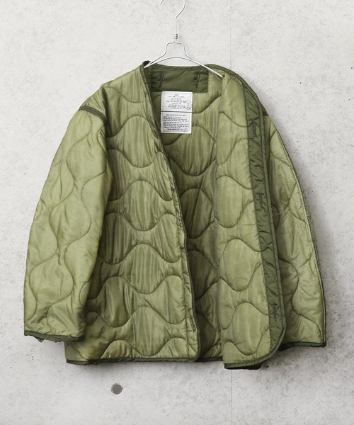 MILITARY(ミリタリー)の「実物 新品 米軍M-65フィールドジャケット用ライナー【ボタン無し】(テーラードジャケット・メンズ・オリーブ・S/M)」の7枚目の写真