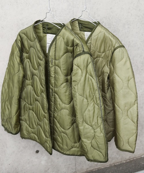 MILITARY(ミリタリー)の「実物 新品 米軍M-65フィールドジャケット用ライナー【ボタン無し】(テーラードジャケット・メンズ・オリーブ・S/M)」の14枚目の写真