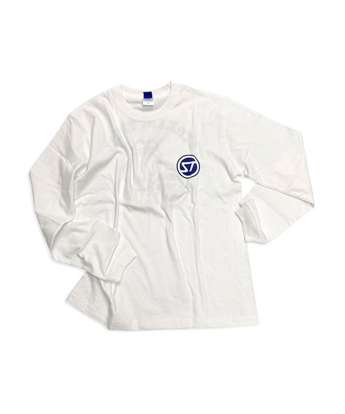 STREAM TRAIL（ストリームトレイル）の「Long T-shirt ST DAVE　ロングTシャツ ST デイブ（Tシャツ/カットソー・メンズ・ホワイト/ネイビー・M/L/XL）」の2枚目の写真