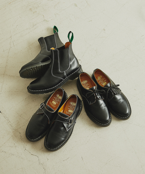 SOLOVAIR（ソロヴェアー）の「【SOLOVAIR / ソロヴェアー 別注】ハイシャイン 3ホール プレーントゥシューズ（その他シューズ・メンズ・ブラック・8/8.5/6.5/7/7.5）」の5枚目の写真