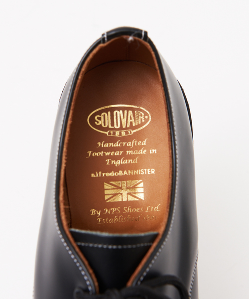 SOLOVAIR（ソロヴェアー）の「【SOLOVAIR / ソロヴェアー 別注】ハイシャイン 3ホール プレーントゥシューズ（その他シューズ・メンズ・ブラック・8/8.5/6.5/7/7.5）」の14枚目の写真