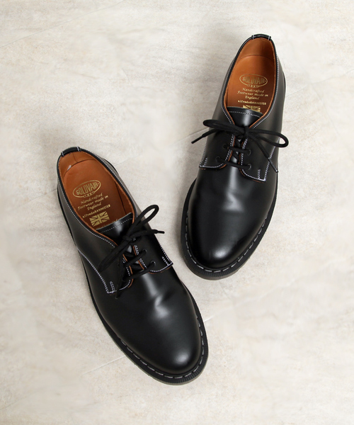 SOLOVAIR（ソロヴェアー）の「【SOLOVAIR / ソロヴェアー 別注】ハイシャイン 3ホール プレーントゥシューズ（その他シューズ・メンズ・ブラック・8/8.5/6.5/7/7.5）」の18枚目の写真