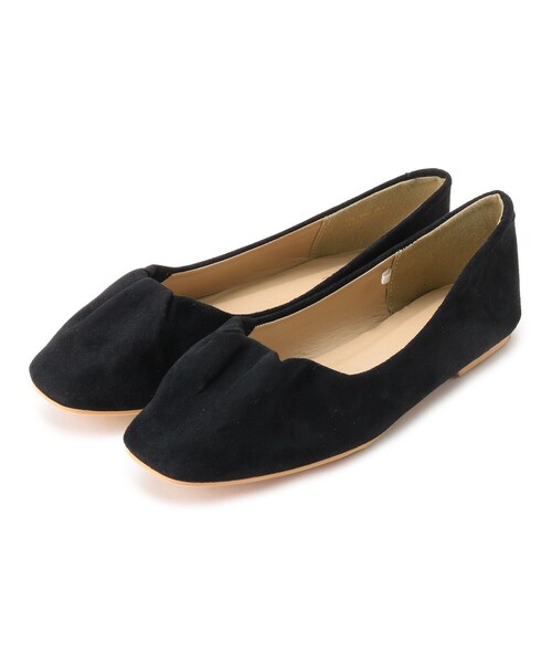 SHOO・LA・RUE(シューラルー)の「◆◆【制菌・消臭】ギャザーやわらかパンプス(パンプス・レディース・カーキ/ブラック/ベージュ系7/サンドベージュ・30/35/50/25/40/45)」の5枚目の写真