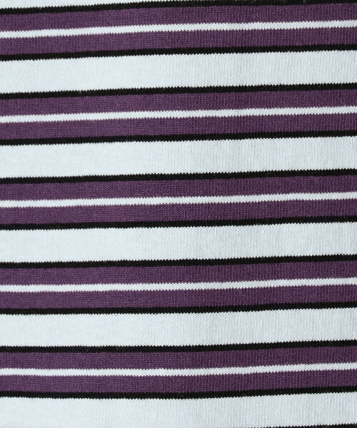 DANTON（ダントン）の「【DANTON/ダントン】クルーネック半袖ボーダーポケットTシャツ#JD-9041（Tシャツ/カットソー・メンズ・ブルー系その他3/パープル系その他4・38/40/42/44/46）」の13枚目の写真