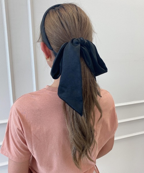 EIMY ISTOIRE(エイミーイストワール)の「Back Ribbon Cachucha(カチューシャ・レディース・ブラック/ベージュ・FREE)」の17枚目の写真