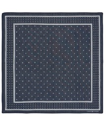 TOMMY HILFIGER | TOMMY HILFIGER 綿100％ Hロゴ×ドット柄 ハンカチ 02582251(ハンカチ/ハンドタオル)