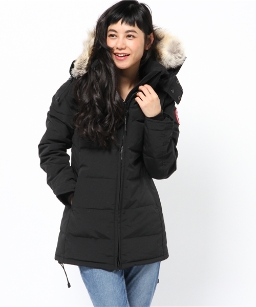 BEAUTY&YOUTH UNITED ARROWS（ビューティーアンドユースユナイテッドアローズ）の「BYBC CANADA GOOSE BELLEVILLE ダウンジャケット◆（ダウンジャケット/コート・レディース・ブラック/ベージュ/オリーブ・MEDIUM/SMALL）」の2枚目の写真