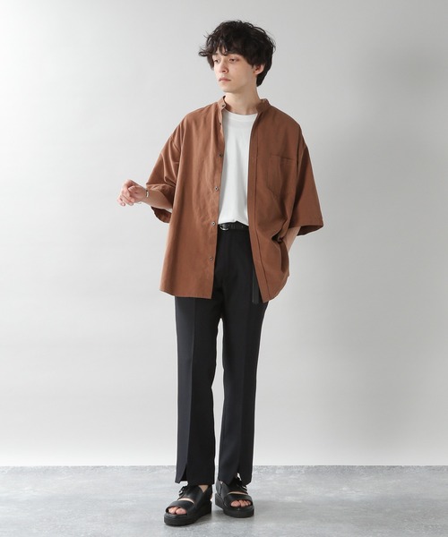 RAGEBLUE（レイジブルー）の「センタープレス/PEスソスリットフレアパンツ/957081（スラックス・メンズ・ブラック/ベージュ系その他2・MEDIUM/LARGE）」の12枚目の写真