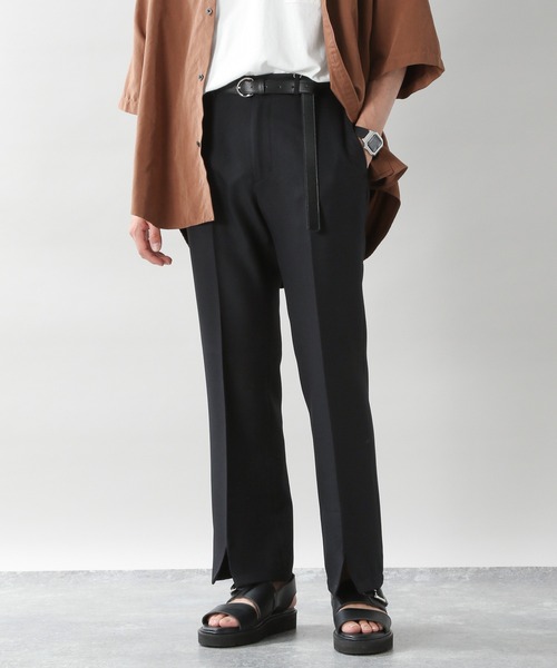 RAGEBLUE（レイジブルー）の「センタープレス/PEスソスリットフレアパンツ/957081（スラックス・メンズ・ブラック/ベージュ系その他2・MEDIUM/LARGE）」の15枚目の写真