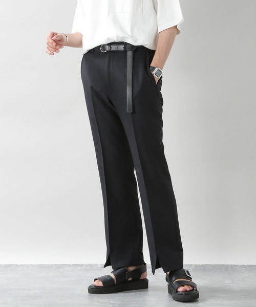 RAGEBLUE（レイジブルー）の「センタープレス/PEスソスリットフレアパンツ/957081（スラックス・メンズ・ブラック/ベージュ系その他2・MEDIUM/LARGE）」の19枚目の写真