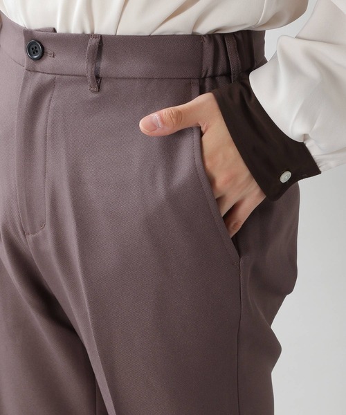 RAGEBLUE（レイジブルー）の「センタープレス/PEスソスリットフレアパンツ/957081（スラックス・メンズ・ブラック/ベージュ系その他2・MEDIUM/LARGE）」の4枚目の写真