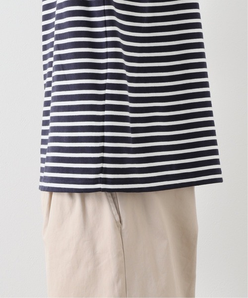 417 EDIFICE（フォーワンセブンエディフィス）の「ボーダーモックネックハーフスリーブ（Tシャツ/カットソー・メンズ・ホワイト/ネイビー・MEDIUM/LARGE）」の18枚目の写真