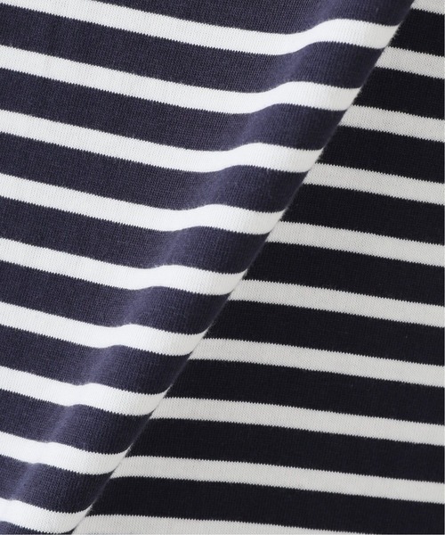 417 EDIFICE（フォーワンセブンエディフィス）の「ボーダーモックネックハーフスリーブ（Tシャツ/カットソー・メンズ・ホワイト/ネイビー・MEDIUM/LARGE）」の15枚目の写真