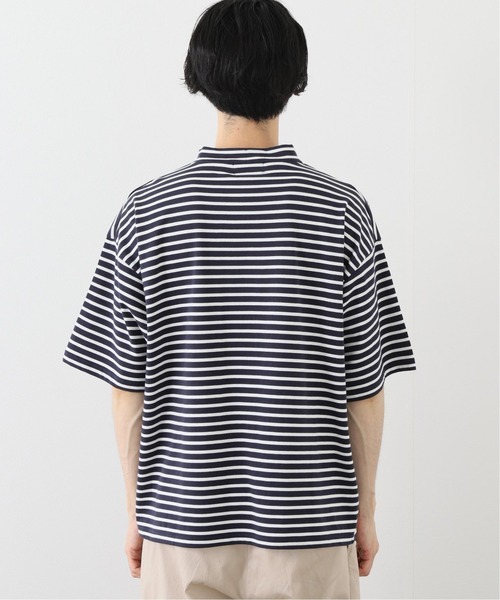 417 EDIFICE（フォーワンセブンエディフィス）の「ボーダーモックネックハーフスリーブ（Tシャツ/カットソー・メンズ・ホワイト/ネイビー・MEDIUM/LARGE）」の14枚目の写真