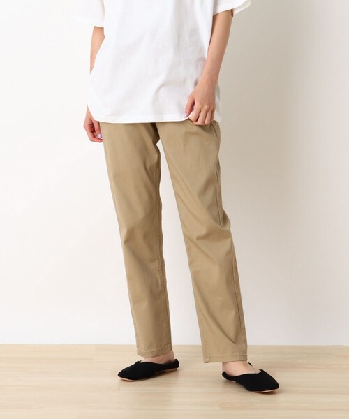 SHOO・LA・RUE（シューラルー）の「◆【S-LL/股下長め/3Dスキャン】スラウチーテーパードパンツ（その他パンツ・レディース・オリーブ/ベージュ/ダークネイビー/ブルー・03/02/04/01）」の2枚目の写真