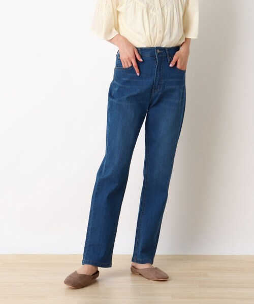 SHOO・LA・RUE（シューラルー）の「◆【S-LL/股下長め/3Dスキャン】スラウチーテーパードパンツ（その他パンツ・レディース・オリーブ/ベージュ/ダークネイビー/ブルー・03/02/04/01）」の3枚目の写真