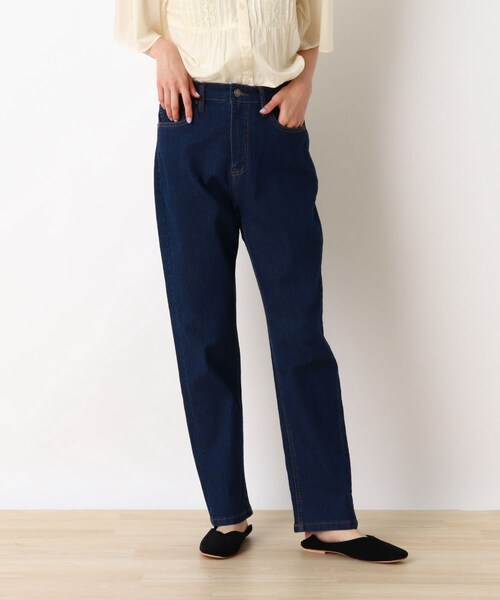 SHOO・LA・RUE（シューラルー）の「◆【S-LL/股下長め/3Dスキャン】スラウチーテーパードパンツ（その他パンツ・レディース・オリーブ/ベージュ/ダークネイビー/ブルー・03/02/04/01）」の4枚目の写真