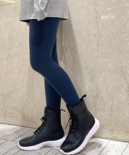 OLD BETTY'S(オールドベティーズ)の「OLD BETTY'S Stretch Leggings/オールドベティーズ ストレッチ レギンス(レギンス/スパッツ・レディース・モカ/ブラック/グリーン/イエロー/ネイビー/ボルドー/グレー/サックスブルー/ネイビー系/チャコール・FREE)」の7枚目の写真