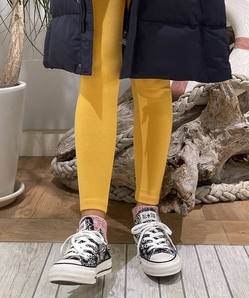 OLD BETTY'S(オールドベティーズ)の「OLD BETTY'S Stretch Leggings/オールドベティーズ ストレッチ レギンス(レギンス/スパッツ・レディース・モカ/ブラック/グリーン/イエロー/ネイビー/ボルドー/グレー/サックスブルー/ネイビー系/チャコール・FREE)」の1枚目の写真