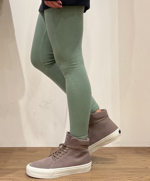 OLD BETTY'S(オールドベティーズ)の「OLD BETTY'S Stretch Leggings/オールドベティーズ ストレッチ レギンス(レギンス/スパッツ・レディース・モカ/ブラック/グリーン/イエロー/ネイビー/ボルドー/グレー/サックスブルー/ネイビー系/チャコール・FREE)」の6枚目の写真