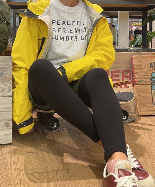 OLD BETTY'S(オールドベティーズ)の「OLD BETTY'S Stretch Leggings/オールドベティーズ ストレッチ レギンス(レギンス/スパッツ・レディース・モカ/ブラック/グリーン/イエロー/ネイビー/ボルドー/グレー/サックスブルー/ネイビー系/チャコール・FREE)」の2枚目の写真