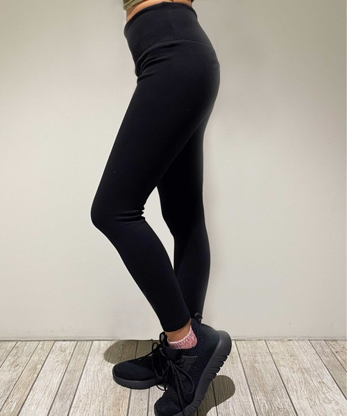OLD BETTY'S(オールドベティーズ)の「OLD BETTY'S Stretch Leggings/オールドベティーズ ストレッチ レギンス(レギンス/スパッツ・レディース・モカ/ブラック/グリーン/イエロー/ネイビー/ボルドー/グレー/サックスブルー/ネイビー系/チャコール・FREE)」の18枚目の写真