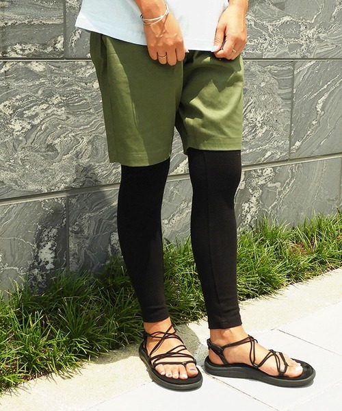 OLD BETTY'S(オールドベティーズ)の「OLD BETTY'S Stretch Leggings/オールドベティーズ ストレッチ レギンス(レギンス/スパッツ・レディース・モカ/ブラック/グリーン/イエロー/ネイビー/ボルドー/グレー/サックスブルー/ネイビー系/チャコール・FREE)」の22枚目の写真