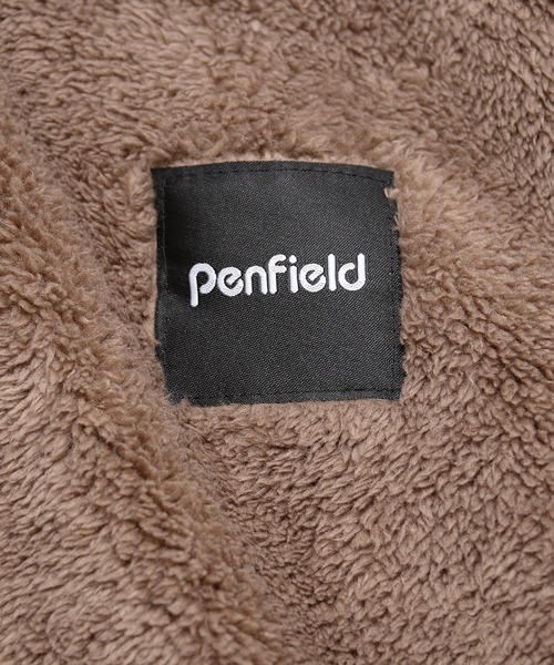 PEN FIELD（ペンフィールド）の「【Penfield/ペンフィールド】ワンポイント ワッペン刺繍 ビックシルエット 配色切替 ファーフリース パーカー（パーカー・メンズ・ブラック/マルチ・LL/M/L）」の3枚目の写真