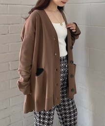 PAGEBOY | WフェイスVネックBIGカーディガン(ニット/セーター)