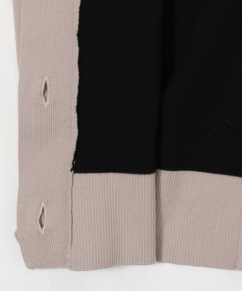PAGEBOY（ページボーイ）の「WフェイスVネックBIGカーディガン（ニット/セーター・レディース・オフホワイト/ブラック/ブラウン系その他/グレイッシュベージュ・FREE）」の17枚目の写真