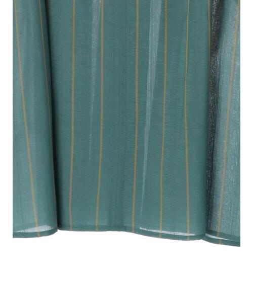 GARAGE OF GOOD CLOTHING(ガレージオブグッドクロージング)の「ピンタックドビーストライプブラウス*(シャツ/ブラウス・レディース・アイボリー/グリーン・FREE)」の15枚目の写真