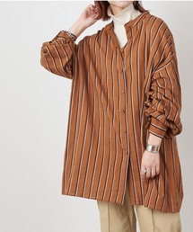 CIAOPANIC TYPY | 【ZOZOTOWN限定】ストライプバンドカラーオーバーシャツ(シャツ/ブラウス)