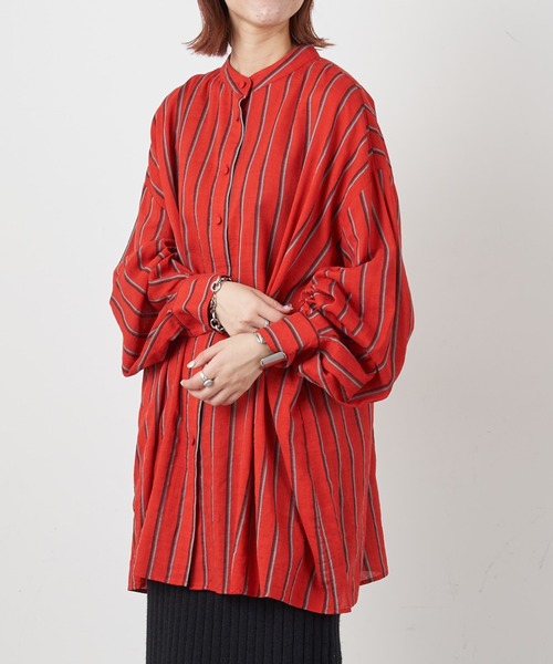 Zozotown限定 ストライプバンドカラーオーバーシャツ シャツ ブラウス Ciaopanic Typy チャオパニックティピー のファッション通販 Zozotown