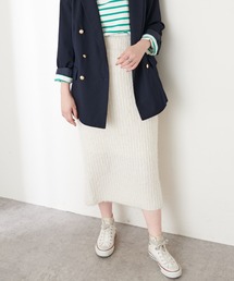 natural couture | ふんわりMIXニットナロースカート(スカート)