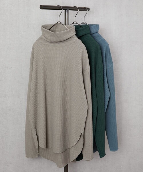 tシャツ M0566 ワッフル変形タートルプルオーバー レディース wunib2561-06.jpg