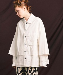 MAISON SPECIAL | 《ユニセックスアイテム》プライムオーバーレイヤリングシャツ 【MAISON SPECIAL/メゾンスペシャル】(シャツ/ブラウス)