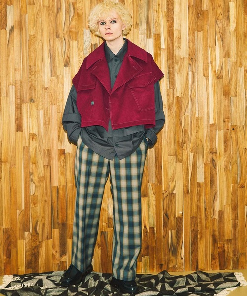 MAISON SPECIAL（メゾンスペシャル）の「《ユニセックスアイテム》プライムオーバーレイヤリングシャツ 【MAISON SPECIAL/メゾンスペシャル】（シャツ/ブラウス・メンズ・オフホワイト/ブラック/チャコールグレー・1/2）」の4枚目の写真