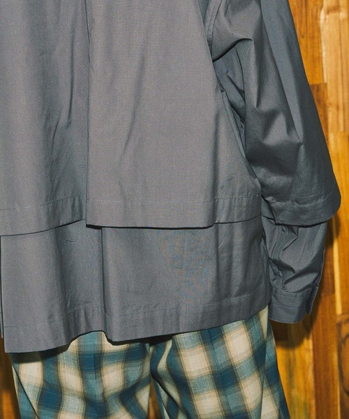 MAISON SPECIAL（メゾンスペシャル）の「《ユニセックスアイテム》プライムオーバーレイヤリングシャツ 【MAISON SPECIAL/メゾンスペシャル】（シャツ/ブラウス・メンズ・オフホワイト/ブラック/チャコールグレー・1/2）」の17枚目の写真