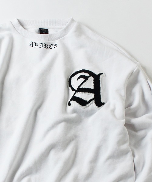 AVIREX（アヴィレックス）の「【直営店限定】クルーネック スウェット / CREW NECK SWEAT AVX / アヴィレックス/ AVIREX（スウェット・メンズ・ホワイト/ブラック・MEDIUM/LARGE）」の7枚目の写真