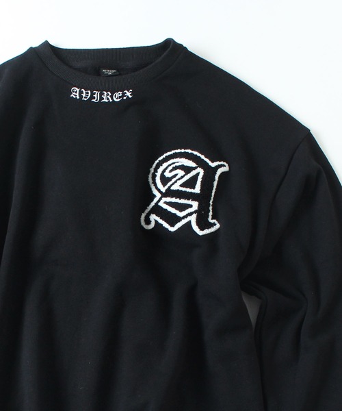 AVIREX（アヴィレックス）の「【直営店限定】クルーネック スウェット / CREW NECK SWEAT AVX / アヴィレックス/ AVIREX（スウェット・メンズ・ホワイト/ブラック・MEDIUM/LARGE）」の9枚目の写真