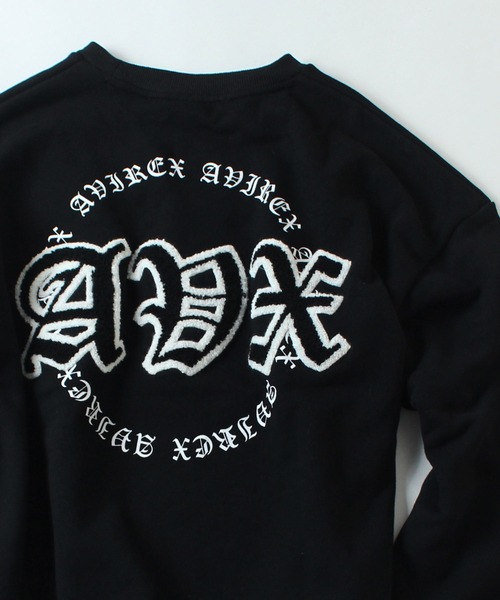 AVIREX（アヴィレックス）の「【直営店限定】クルーネック スウェット / CREW NECK SWEAT AVX / アヴィレックス/ AVIREX（スウェット・メンズ・ホワイト/ブラック・MEDIUM/LARGE）」の10枚目の写真