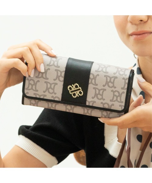 セール Royal Party ロイヤルパーティー かぶせ長財布 Monogram 財布 Royal Party ロイヤルパーティー のファッション通販 Zozotown