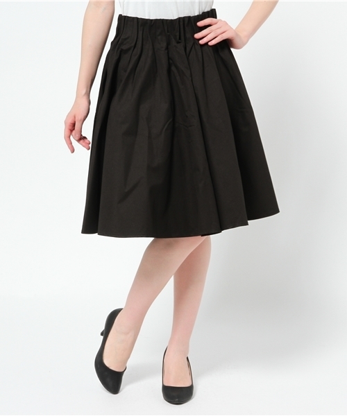 Kastane（カスタネ）の「【kastane】Wタックスカート（スカート・レディース・ブラック/ベージュ/カーキ・FREE）」の10枚目の写真