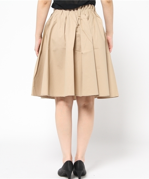 Kastane（カスタネ）の「【kastane】Wタックスカート（スカート・レディース・ブラック/ベージュ/カーキ・FREE）」の6枚目の写真