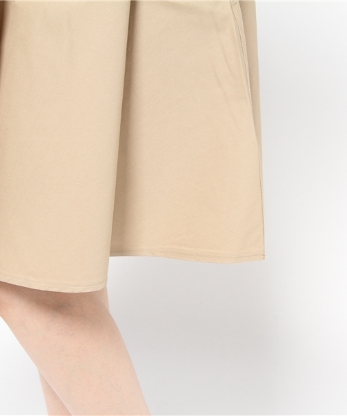 Kastane（カスタネ）の「【kastane】Wタックスカート（スカート・レディース・ブラック/ベージュ/カーキ・FREE）」の8枚目の写真